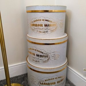 Antique Decor Hat Boxes